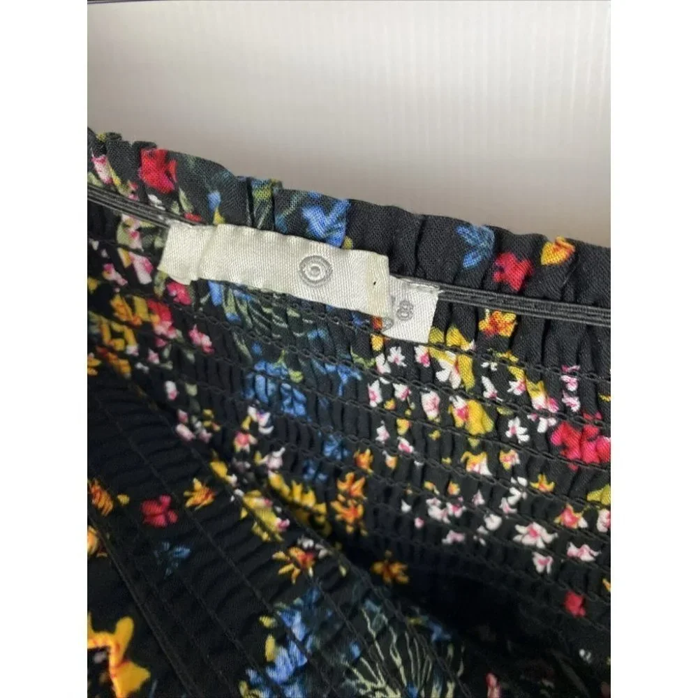 Target Size 18 Black Floral Off Shoulder Shift Dress - Picture 6 of 8